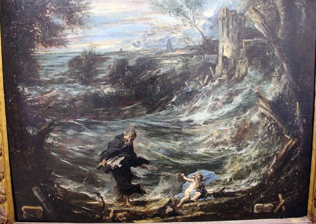 800px-Alessandro_magnasco,_sant'agostino_e_il_bambino,_genova_03